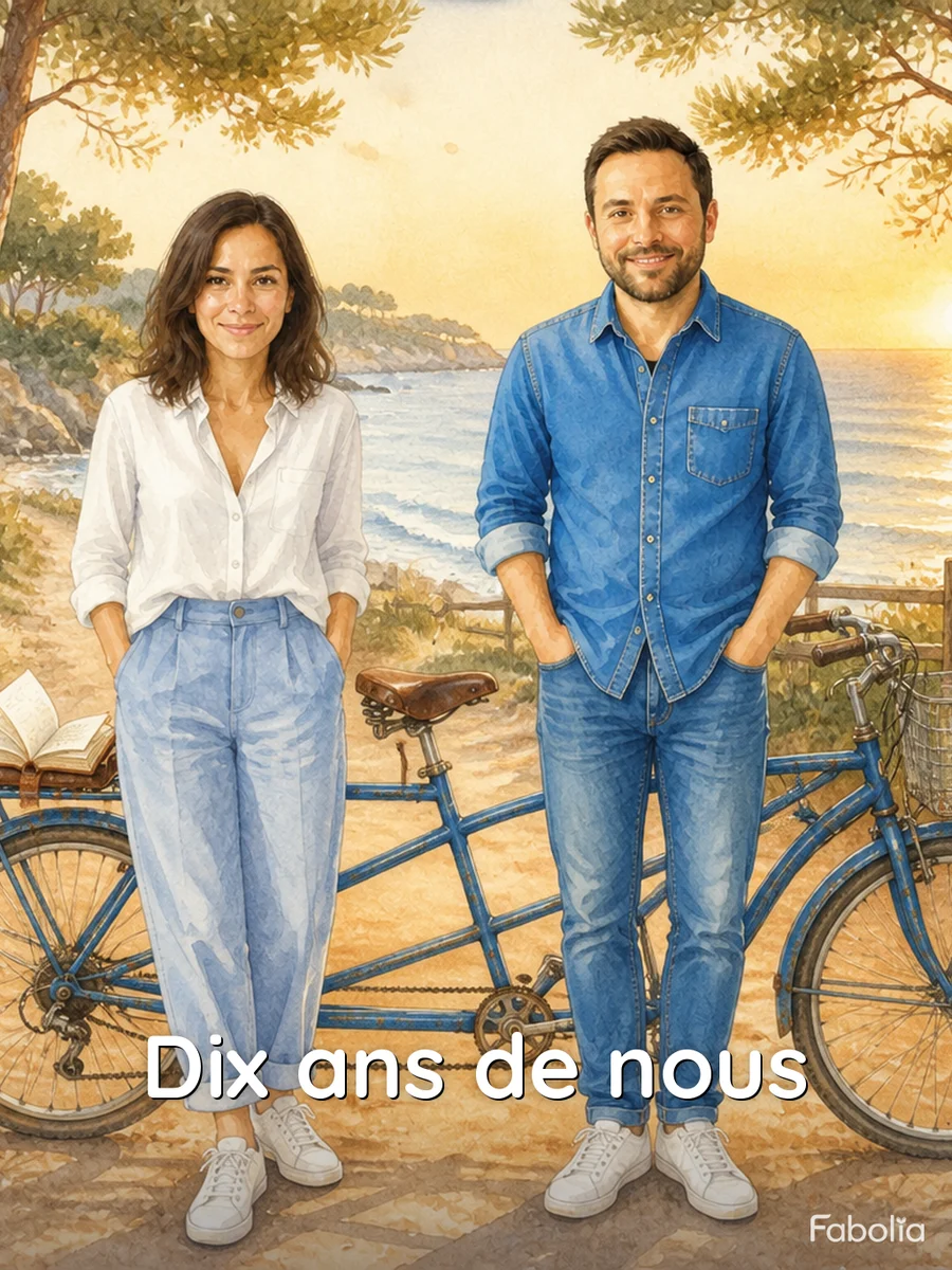 Couverture de « Dix ans de nous », livre d’exemple Fabolia
